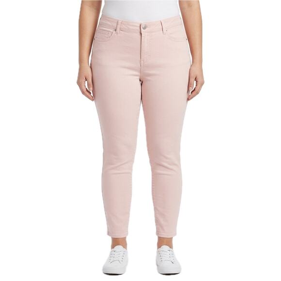 d. jeans Denim - d. jeans Light Pink Blush Skinny Ankle Mid Rise Stretch Jegging Jeans Size 12